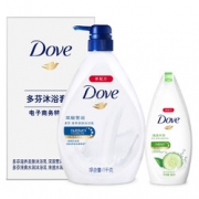 新低：DOVE 多芬 深层莹润沐浴乳 1000g + 清透水润沐浴乳 300g 折33.3元/件（65，199-100）