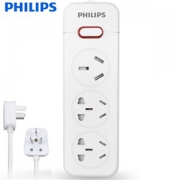 飞利浦 PHILIPS  3孔位插座 16A大功率 线长3米 新国标*3件