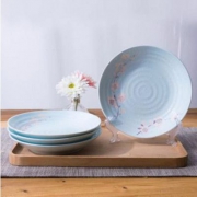 釉下彩，雅诚德 日式陶瓷餐盘 7.75吋4个 多款