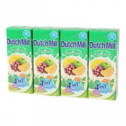 泰国进口！达美混合果味酸奶饮品 180ml*4 *2组