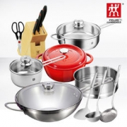ZWILLING 双立人 Twin Nova III 30cm炒锅 欢乐厨房锅具13件套