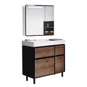 KOHLER 科勒 博纳900mm浴室家具-柏灵顿橡木 K-20020T-H14(包含柜体、台面、铝合金支脚、镜柜K-96107T-NA)（主要城市包入户，具体详情请咨询电话：010-56192989或者010-56192616，企业QQ：800170941，售后QQ：3373605977）（供应商直送）【现货售罄，改为预售，下单40-60天内发货】