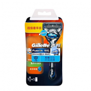 吉列（Gillette）  锋隐致护 冰酷手动剃须刀 1刀架+1刀头+须泡70g
