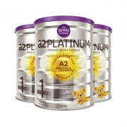 A2 白金版 1段 婴儿配方奶粉 900g *3件 包邮包税