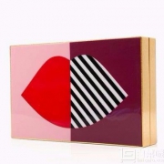 LULU GUINNESS 摩登金属手拿小方包