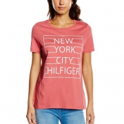 汤米·希尔费格（Tommy Hilfiger）  女士纯棉T恤 透气舒适