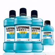 限Prime会员，李施德林 冰蓝味漱口水 500ml*3瓶+80ml