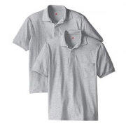 HANES 恒适 Jersey Pocket 男士短袖POLO两件套