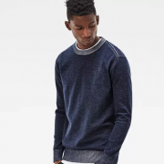 G-Star  Raw Core R Plated 男士双色纱线休闲针织衫