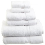 Superior 900 Gram Egyptian Cotton 6-Piece Towel Set, White