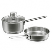 菲仕乐（Fissler）  不锈钢小锅具套装 奶锅+煎锅 小巧优雅 易于收纳 导热迅速