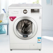 LG   WD-T12411DN 8公斤变频滚筒洗衣机 智能手洗模式 高温洗涤