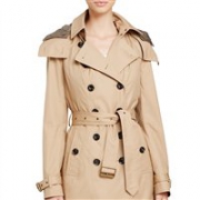 Burberry 巴宝莉 Reymoore Hooded 连帽棉质经典女款风衣
