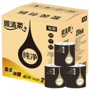 顺清柔 倍柔加韧4层 有芯卷纸140G*27卷