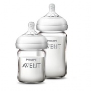 飞利浦新安怡（AVENT）   SCF679 宽口径自然顺畅玻璃奶瓶 125ml+240ml