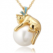 VENDOME BOUTIQUE 女士猫咪珍珠项链