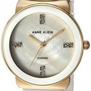 Anne Klein 镶钻典雅珍珠母贝陶瓷日本石英时装女表