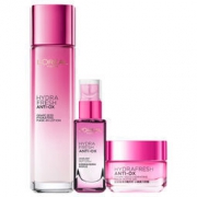 LOREAL 欧莱雅 清润膜力保湿护肤套装（膜力水130ml+眼霜15ml+乳液50ml）