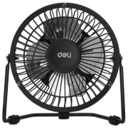 PLUS会员价：deli 得力 3680  黑色桌面型 小台扇