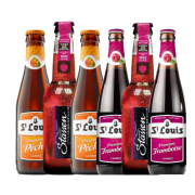 圣路易 山莓啤酒 250ml*2+圣路易 桃子啤酒 250ml*2+斯达森 苹果配制酒 330ml*2