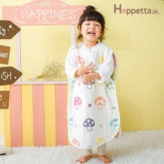 日本 Hoppetta 六层纱布大号蘑菇睡袋7240 适合2~7岁  Prime会员免费直邮