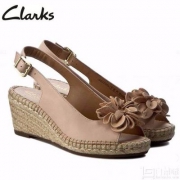 Clarks 其乐 Petrina Bianca 女士真皮鱼嘴坡跟凉鞋 直邮含税