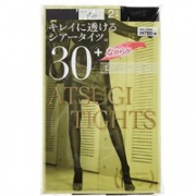 ATSUGI厚木 30D塑型连裤袜 M-L 黑色 6双装