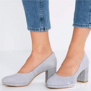 国内￥1039，Clarks 其乐 女士Kelda Hope真皮高跟单鞋 Prime会员凑单免费直邮