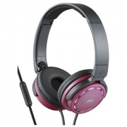 JVC 杰伟世 HA-SR525-R 线控通话版 折叠头戴耳机 红色C