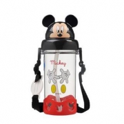迪斯尼（Disney）  儿童立体米奇头吸管水壶 400毫升