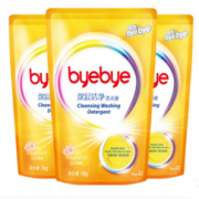 ByeBye 五羊百白 深层洁净洗衣液（自然清香）1kg×3  折9元