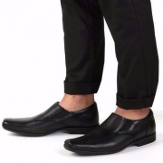 限Prime会员，镇店之宝 Clarks 其乐 Forbes Over 男士真皮休闲鞋 一脚蹬
