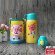 再补货！TIGER虎牌 MBR-B06G 两用保温杯 小猪款 0.6L