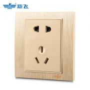 中国质造认证 新飞 5孔插座面板 10A/16A皆可用