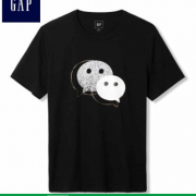 Gap&WeChat联名合作款T恤814216 正黑色