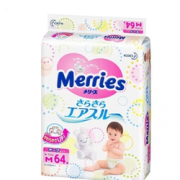 日本 Merries花王 纸尿裤M64片  69元