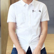 衣品天成 男式夏季贴袋衬衫