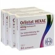 Hexal Orlistat 奥利司他 控油瘦身硬胶囊 84粒*3盒