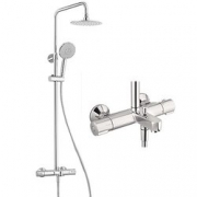 KOHLER 科勒 K-99741T-9-CP 齐悦三出水恒温淋浴柱