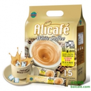 单品好价，马来西亚进口 Alicafe 啡特力3合1速溶白咖啡 (特浓) 1200g