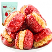 楼兰蜜语 蜜饯果干 新疆灰枣夹核桃仁208g/袋