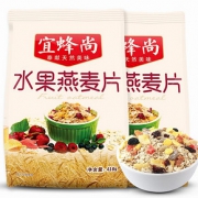 前5分钟半价# 宜蜂尚 水果燕麦片836g*2袋装