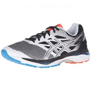 ASICS Mens Gel-Cumulus 18 Running Shoe, White/Silver/Black, 8.5 M US