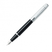 犀飞利（sheaffer）  300 E0931443 半透黑珐琅白夹 钢笔 F尖