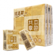 顺清柔 原色木浆手帕纸4层18包*15件