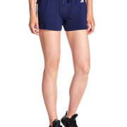 Prime会员！adidas 阿迪达斯 女式 运动型格 针织短裤 ESS 3S SHORT   99.5元（199元，下单5折）