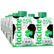 Laciate高温灭菌脱脂牛奶 0.5L*8盒