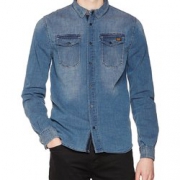 中亚prime会员！Superdry 极度干燥 Roadster 男士长袖牛仔衬衫 到手约¥214
