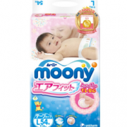 moony 尤妮佳 婴儿纸尿裤 L54片