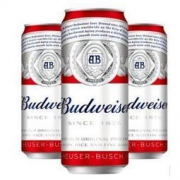 清凉解暑！Budweiser百威啤酒500ml*18听